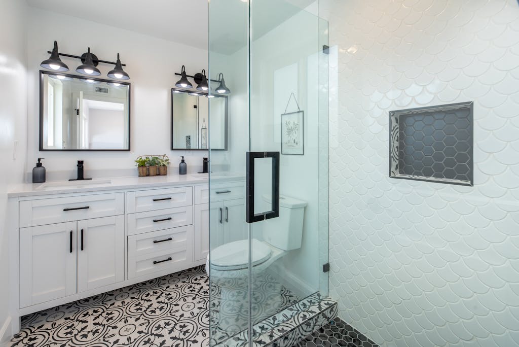 Custom white shaker cabinets